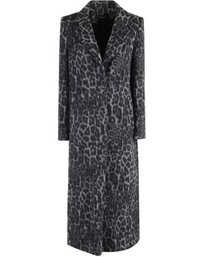 FEDERICA TOSI Wool Single-breasted Coat - ブラック