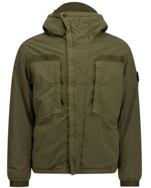 Stone Island Warp Rib Parka - Green