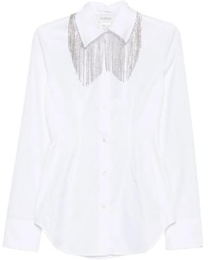 Sportmax T-Shirt Con Cristalli - Bianco