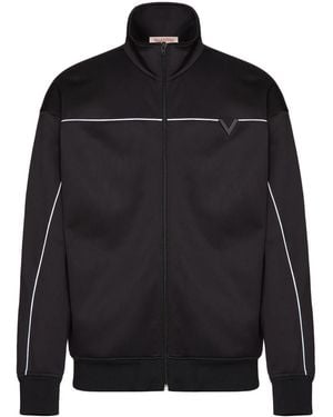 Valentino Garavani V-Detail Sweatshirt - Black
