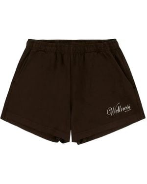 Sporty & Rich Disco Mini Shorts - Brown
