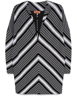 Missoni Short Dress With V Neck - Black