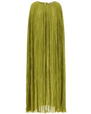 Federica Bonifaci Maxikleid Aus Seide - Grün