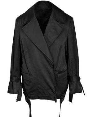 Ioana Ciolacu Fold Jacke Mit Schleifenverschluss - Schwarz
