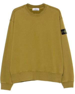 Stone Island Logo-Patch Sweatshirt - Green