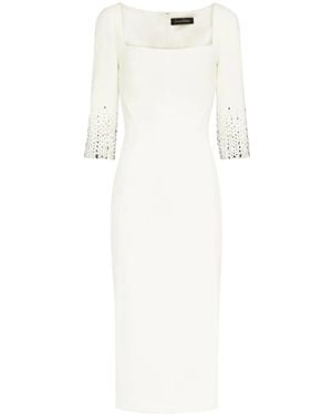 Jenny Packham Rosebud Midi Dress - White