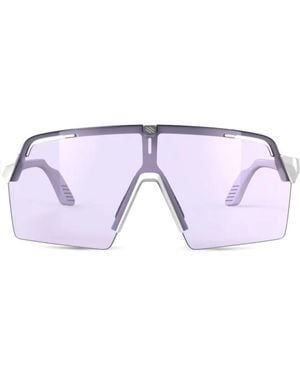 Rudy Project Geometric-Frame Sunglasses - Purple