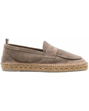 Castañer Nacho Whipstitch Penny Espadrilles - Gray