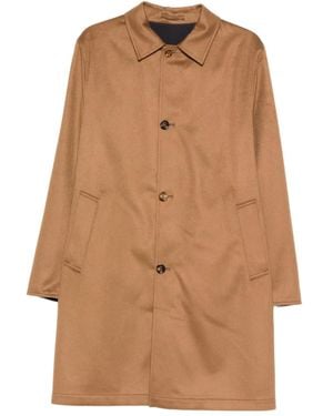 KIRED Button-Fastening Cashmere Reversible Coat - Brown
