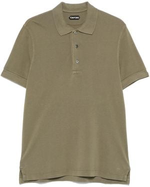 Tom Ford Short-Sleeved Polo - Green