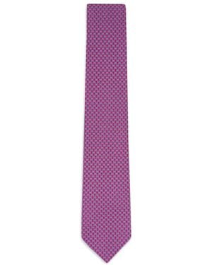 Ferragamo Printed tie - Morado