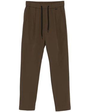 Herno Pleated Drawstring Trousers - Brown