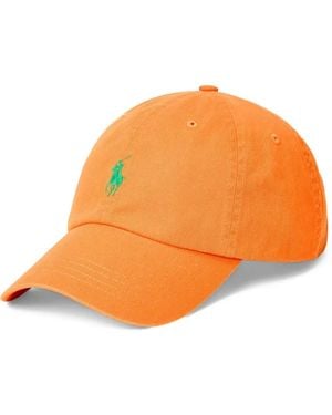 Polo Ralph Lauren Cappello Con Ricamo Polo Pony - Arancione