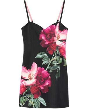 Alice + Olivia Nina Sweetheart Spaghetti Strap Mini Dress - Red