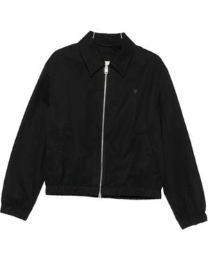 Ami Paris Ami De Coeur Zip-Up Jacket - Black