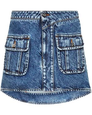 JW Anderson カーブ ミニスカート - ブルー