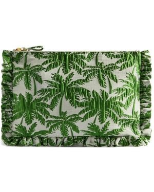 La DoubleJ Bolso De Mano Con Palmera Estampada - Verde