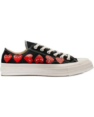 COMME DES GARÇONS PLAY X Converse Chuck 70 Heart-Print Trainers - White