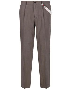 Santaniello Irno Pleated Trousers - Grey