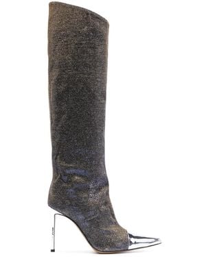 Alexandre Vauthier Stivali Alex A Punta 100Mm - Bianco