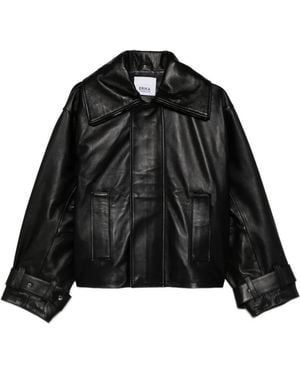 Erika Cavallini Semi Couture Veste À Poignets À Boucle - Black
