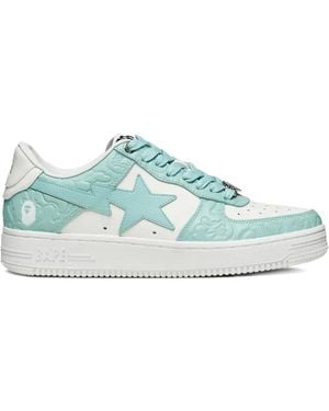 A Bathing Ape Bape Sta 4 M1 Star Low-Top Trainers - Blue