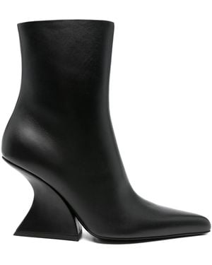 Mugler Stivali Con Tacco Scolpito 100Mm - Nero