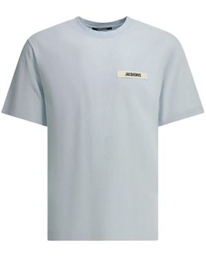 Jacquemus Logo-Patch T-Shirt - Blue