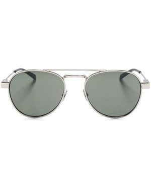 Saint Laurent Sonnenbrille Mit Rundem Gestell - Grau