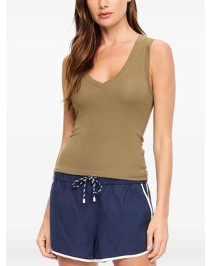 The Upside Abby V-Neck Tank Top - Blue