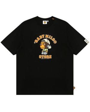 *BABY MILO® STORE BY *A BATHING APE® Cotton T-Shirt - Black