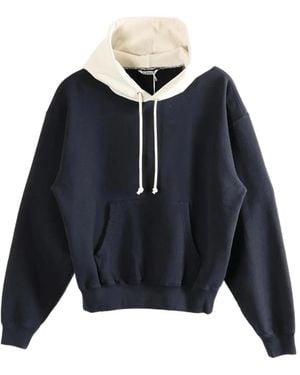 AURALEE Drawstring Hoodie - Blue
