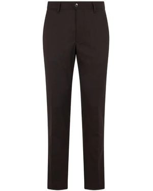 Slowear Straight-Leg Chino Trousers - Black