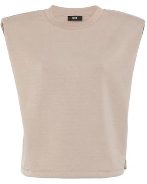 ELEH Padded Shoulders Top - Natural