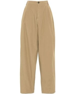 DARKPARK Phebe Mid-Waist Wide-Leg Pants - Natural