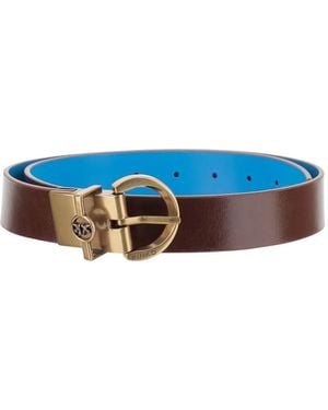 Pinko Love Birds Reversible Belt - ブルー
