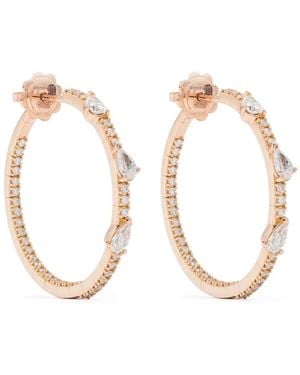 ROSEKEY 18K Rose Diamonds Earrings - Natural