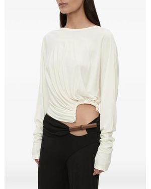Christopher Esber Manto Long Sleeve Top - White