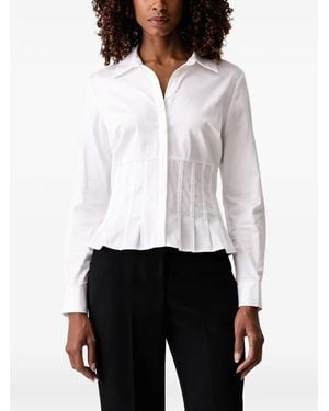 Guess Serena Pleated-Waist Shirt - White