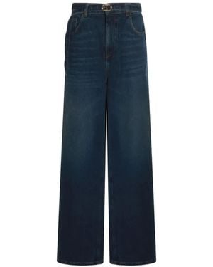 Twinset Twin-Set Trousers Denim - Blue