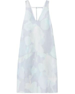 Lee Mathews Avery Midikleid Mit V-Ausschnitt - Weiß