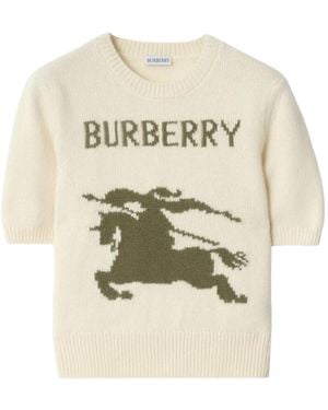 Burberry Camiseta con logo ecuestre - Neutro