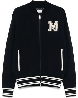 Moncler Contrast-Panel Cardigan - Black