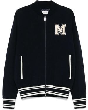 Moncler Contrast-Panel Cardigan - Black