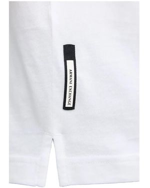 ARMANI EXCHANGE Zip-Fastening Polo Shirt - White