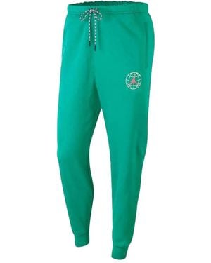 Nike Logo-Print Trousers - Green