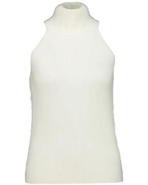 Lisa Yang Leaya Knitted Sleeveless Vest - White
