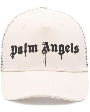 Palm Angels Baseballkappe mit Logo-Print - Natur