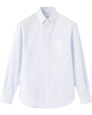 Loro Piana Elia Striped Button-Down Shirt - White