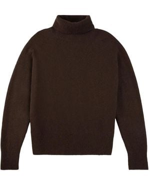 Zanone High-Neck Sweater - Brown